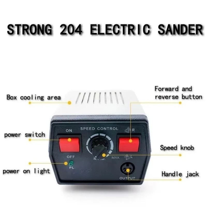 204 Precision Electric Grinder 204 + 102L Micro Engraving Tool 35,000RPM High Speed Polisher 800W 220V