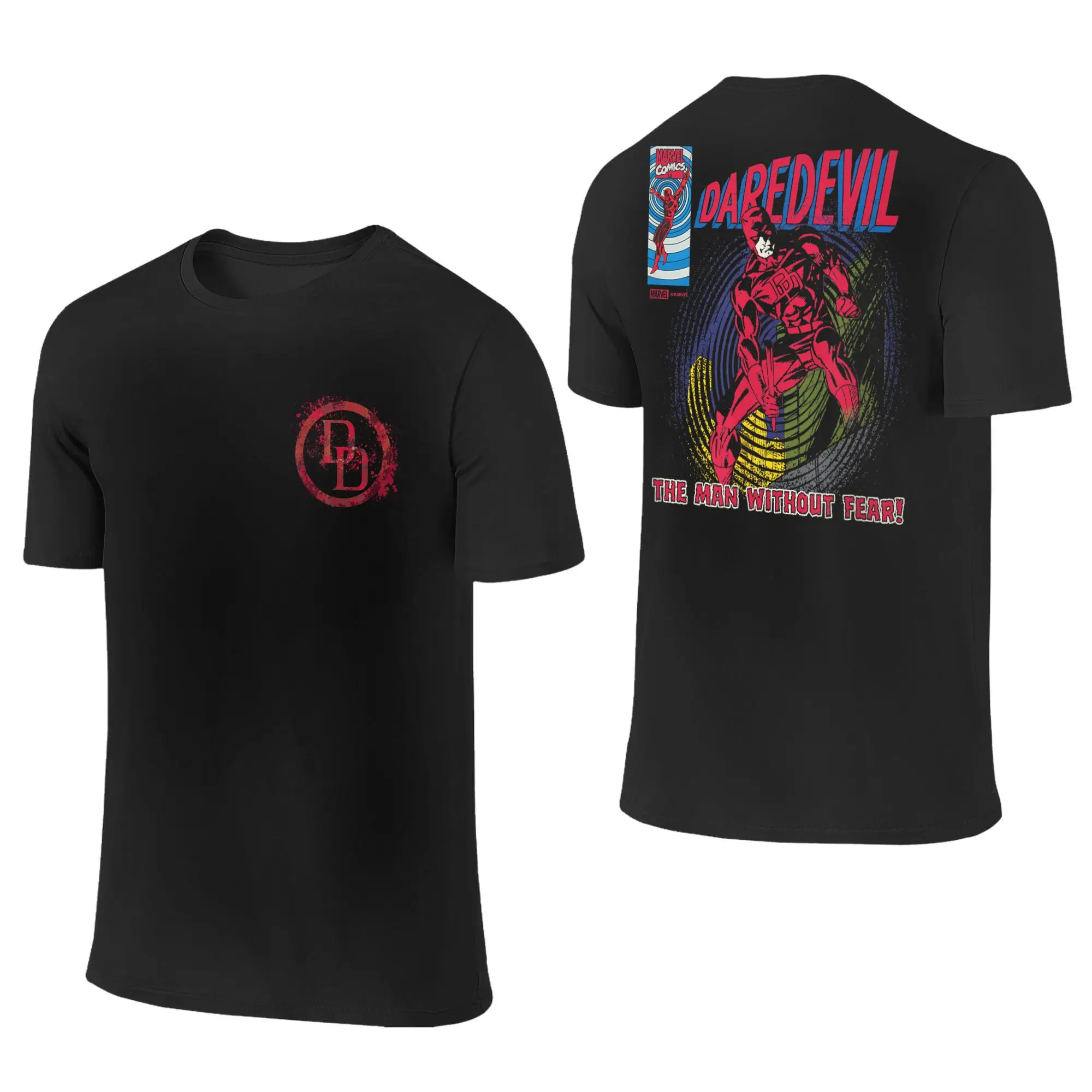 

Daredevil Logo Splatter Logo T Shirts Men Women Cotton Amazing T-Shirt Crew Neck TV Series Tees Short Sleeve Tops 4XL 5XL 6XL