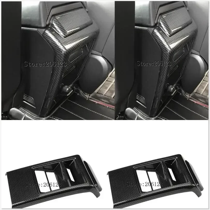 

Car Rear Air Outlet Vent Frame Anti-kick Panel Trim Styling For Land Rover Discovery Sport 2015-2017 Carbon Fiber ABS