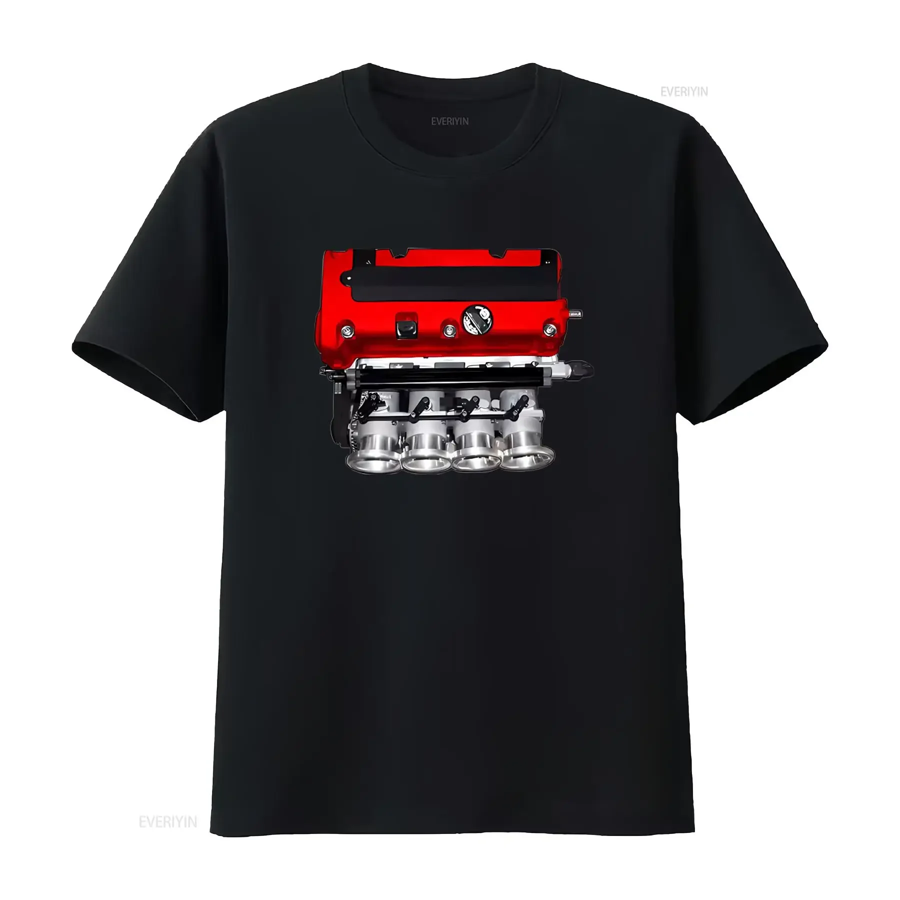 K20 ITB RBC Manifold JDM Integra Civic Type R Red Valve Cover RSX Euro Style T Shirt vintage Washed homme Comfortable