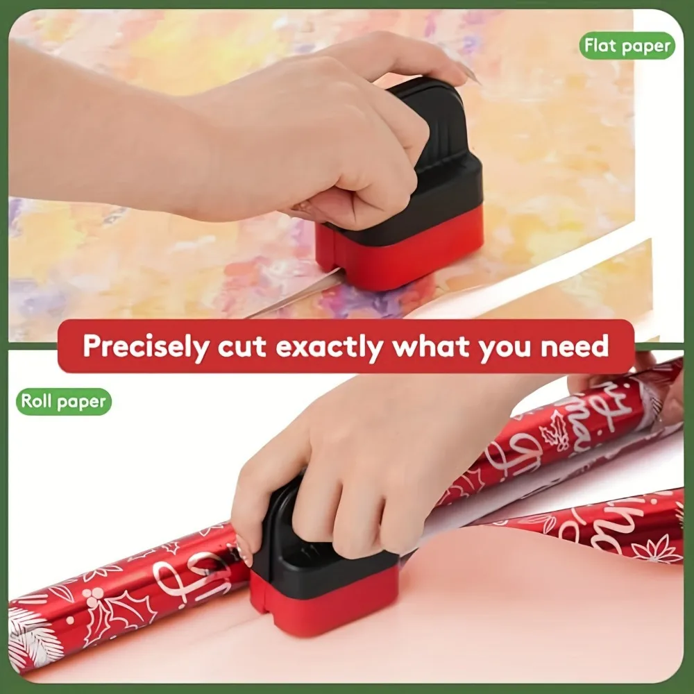 Roll Packaging Paper Cutter with Drum, Gift Packaging Paper Cutter, Suitable for All Types of Rolls image 6