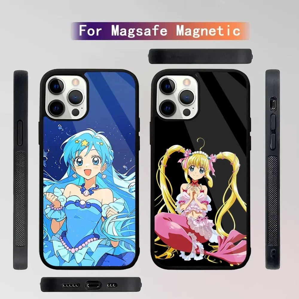 Mermaid Melody Pichi Phone Case For iPhone 16,15,14,13,12,11,Plus,Pro,Max Mini Magsafe Magnetic Wireless Charging