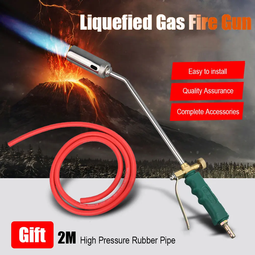 Liquefied  Welding Gas torch Fire Gun  welding gas torch Weed Burner Welding Accessories  for Brazing Tool Outdoor Picnic BBQ