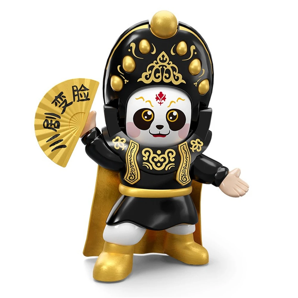 2 Pcs Sichuan Opera FaceChanging Doll, Children's Toy Room Decoration Office Desk Decor, Chinese Traditional Characteristics