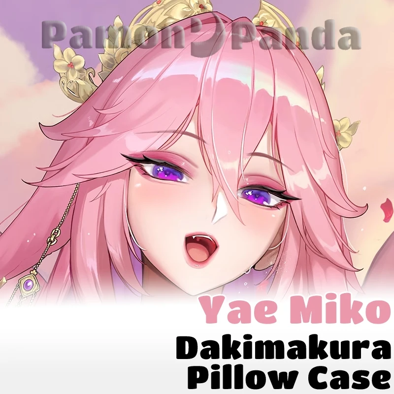 

Yae Miko Dakimakura Genshin Impact Hugging Pillow Case Full Body Pillow Cover Sexy Cushion Case Home Bedding Decor Otaku Gift