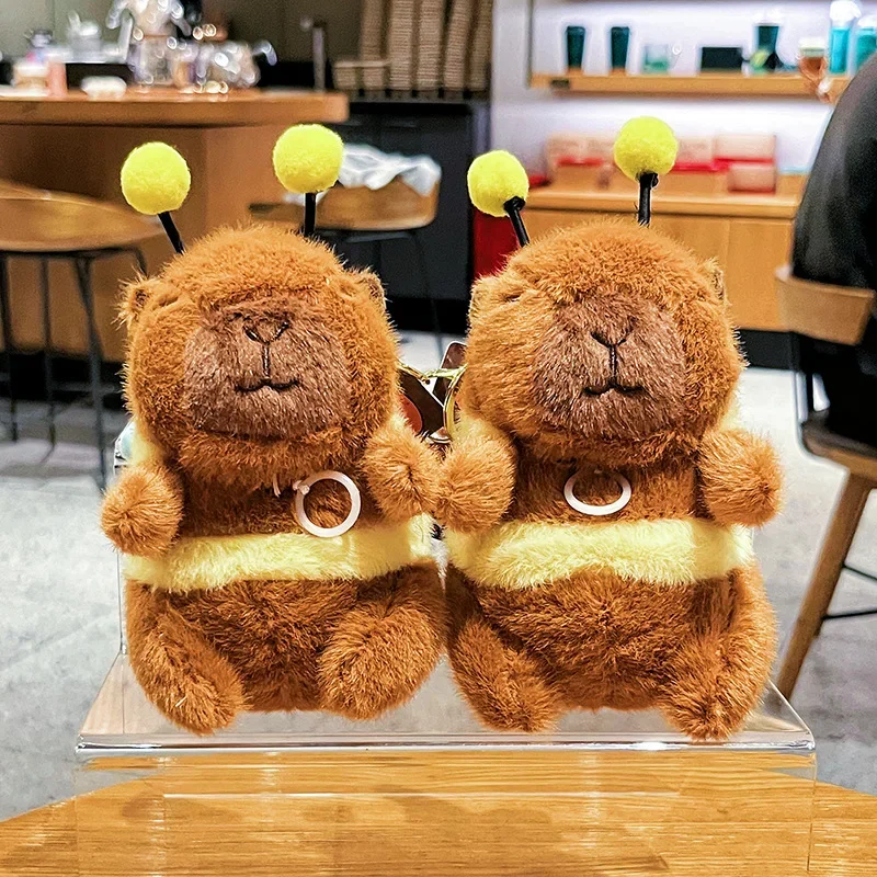 2025 Capibara Pull Shake Wings Bee Capybara Backpack Capybara Doll Catch Doll Doll Women Cute Plush Birthday Gift