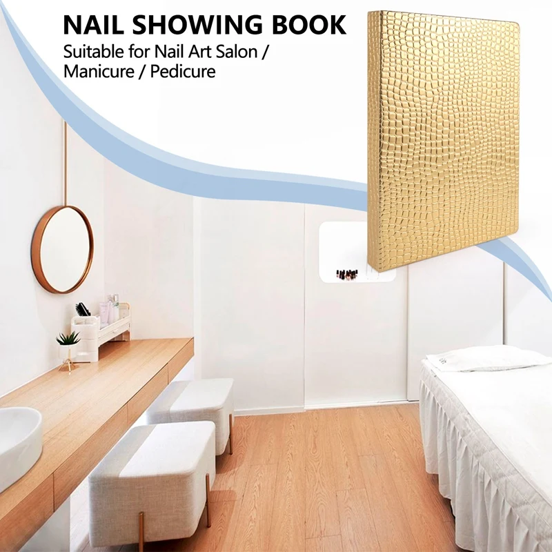 Livre d'affichage de pointes d'ongles 216 couleurs, livre d'exposition de pointes d'ongles, bricolage, présentation de Nail Art