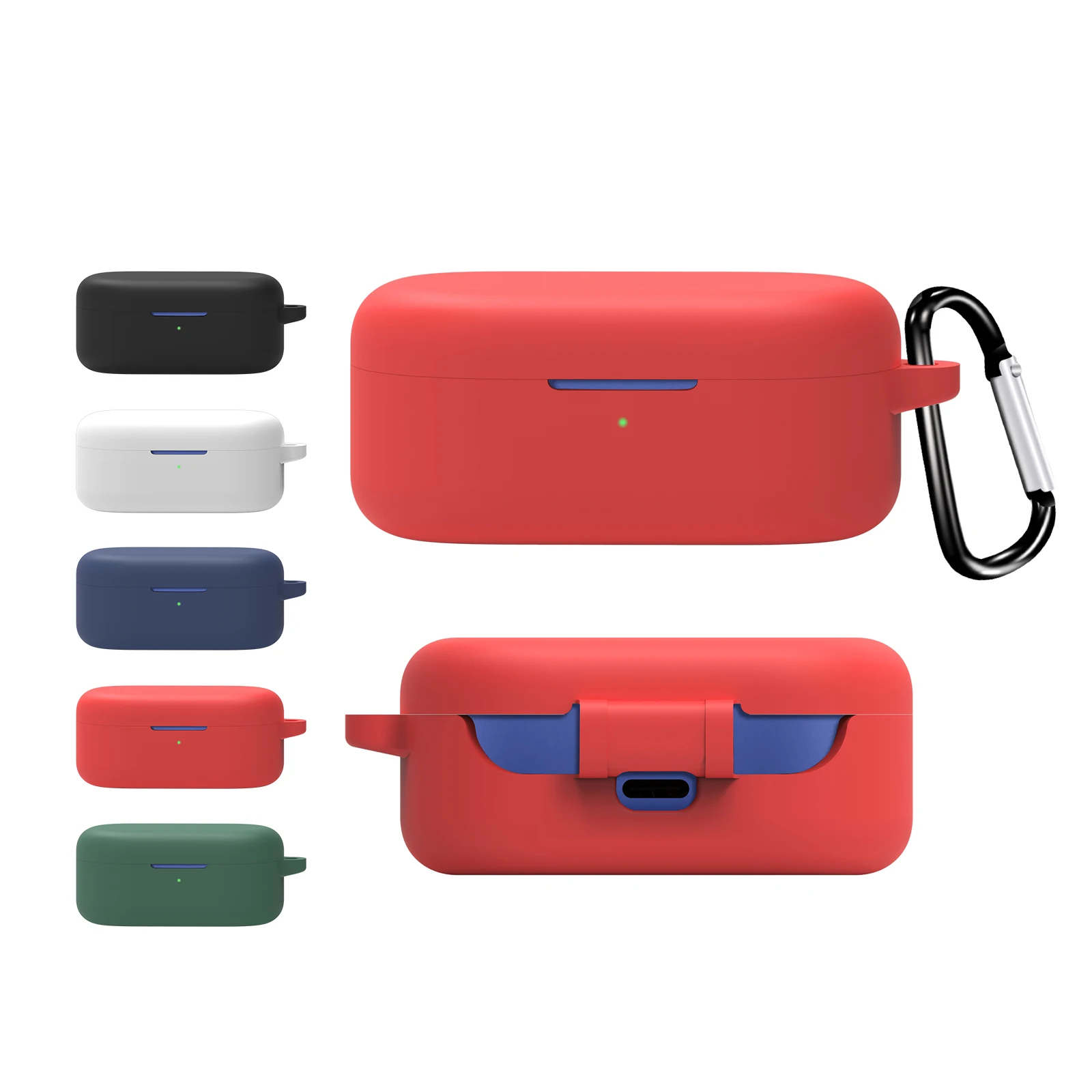 for OnePlus Buds 2R Case Silicone Earphone Cover Shockproof With Hook Protective Covers Cases