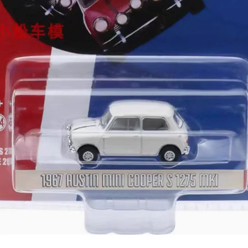 

Литой под давлением Greenlight, масштаб 1:64, 1967, мини-купер, сплав, имитация модели автомобиля, статическая коллекция, украшенные праздничные игрушки, сувенирный подарок