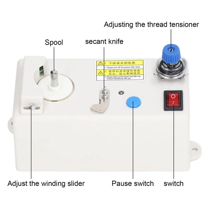 YANA50I Sewing Machine Accessories Sewing Bobbin Winder Rapid Bobbin Winding Machine US Plug
