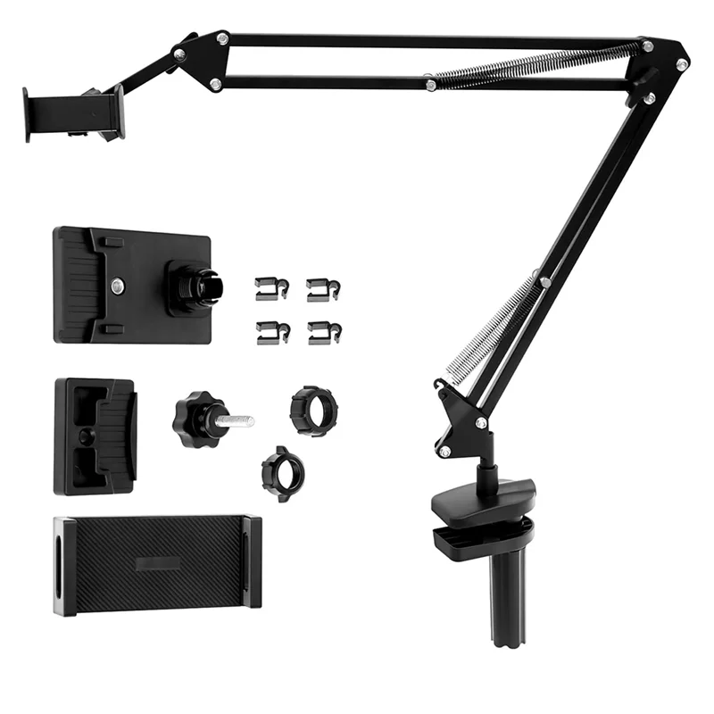 B97A-Suporte de bordado Suporte de bordado ajustável Estrutura de metal para projetos de ponto de agulha Tablet Phone B