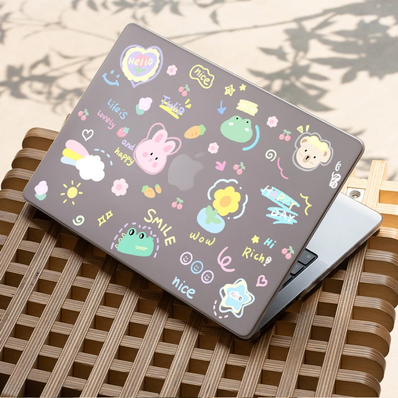 Cute Animals Hard Laptop Case For MacBook Neo 13 A3404 New Air Pro 13 14 15 16 M1 M2 M3 M4 M5 Chip Protective Cover Accessories