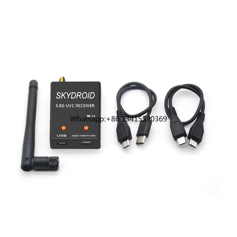 Skydroid 5.8Ghz 150CH True Diversity FPV Receiver for Android Tablets and Smartphones Plastic VR Headset with UVC OTG Montor