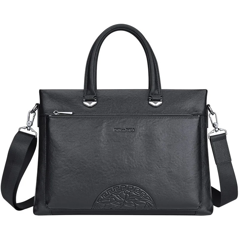 2025 حقيبة جديدة جلد طبيعي محفظة رجل جلد البقر حقيبة ساعي الرجال قدرة حقيبة يد الرجال كتف واحد حقيبة كروسبودي #5