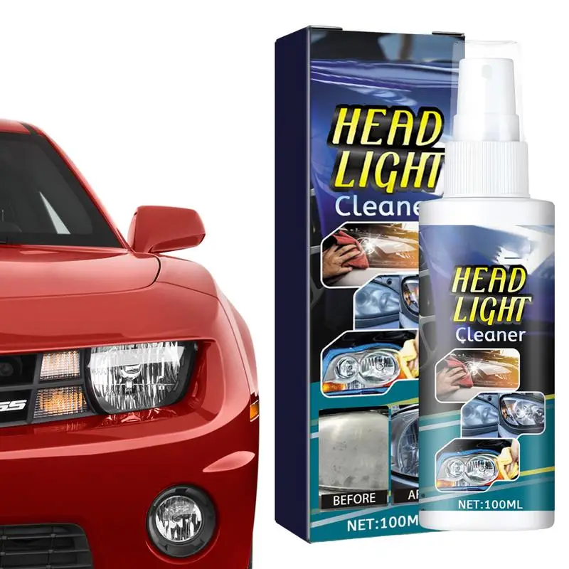 

Car Headlight Polish Headlight Lens Restoration Spray 100ml Headlight Cleaner Spray For Restores Dull & Yellowed Headlights