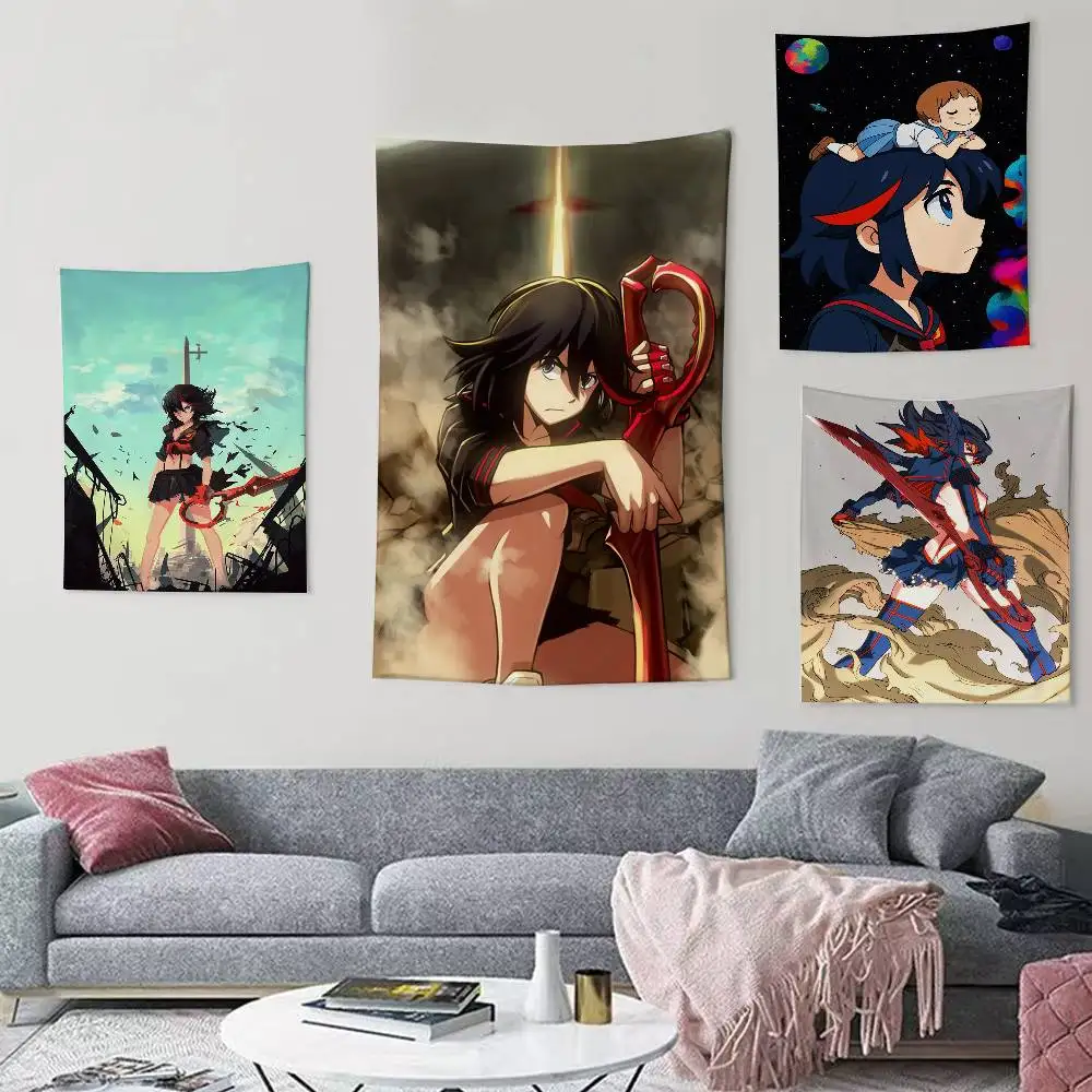 

Anime KILL la KILL Ryuko Matoi Flags Wall Hanging Background Art Banner for Bedroom Home Outdoor Decor