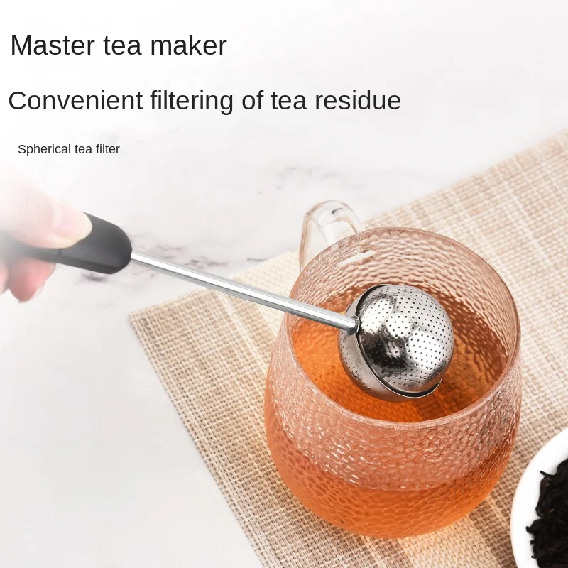 304 stainless steel tea leak creative rotating spherical tea filter tea filter tea set accessories
