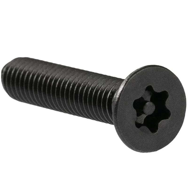 5pc-50pcs M3 M4 M5 M6 M8 Stainless Steel Black colour Six Lobe Torx Tamper Proof Anti Theft Security Bolt Screw with Pin