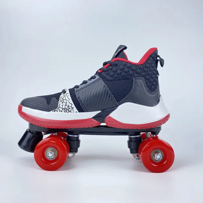 Factory OEM ODM High quality double row roller skates,Hot sale two-flashing roller skates quad skates