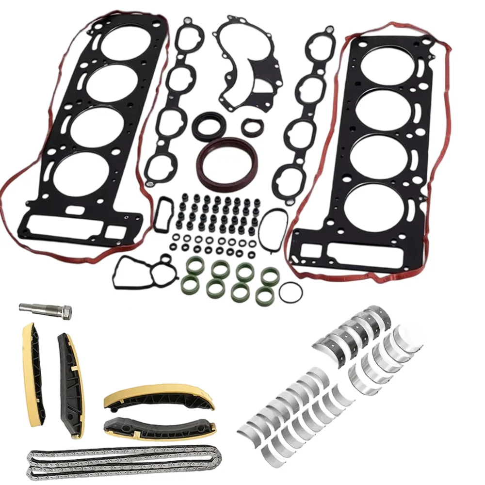 Engine Parts Rebuild Full Gasket Kit Connecting Crankshaft Bearing For Benz M156 C63 E63 SL63 AMG C216 W204 6.3L Gas V8 DOHC