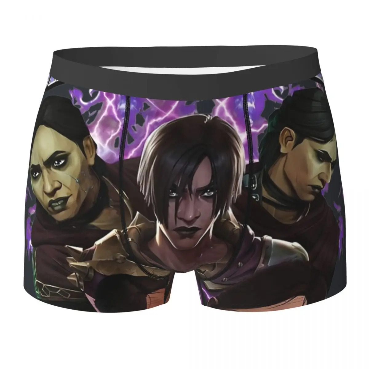 

Sevika Arcane League Of Legends Game Underwear Males Shorts Briefs Soft Trunk High Quality Print Oversize Underpants