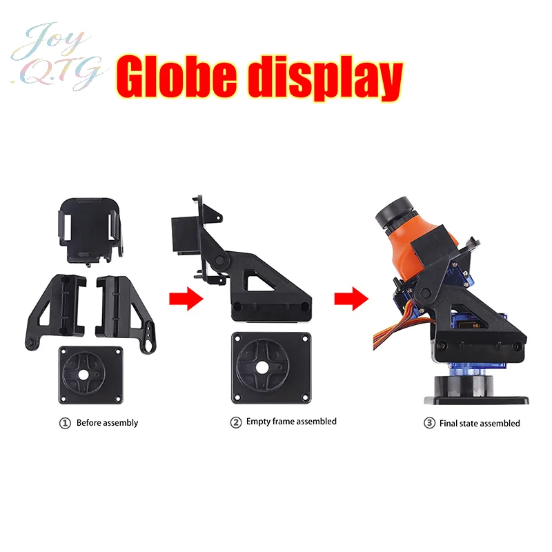 1Set SG90 MG90s 9g Steering Gear Pan Tilt Two Axis PTZ Ultrasonic Aerial Model Camera Mount FPV Gimbal Camera Support Fittings