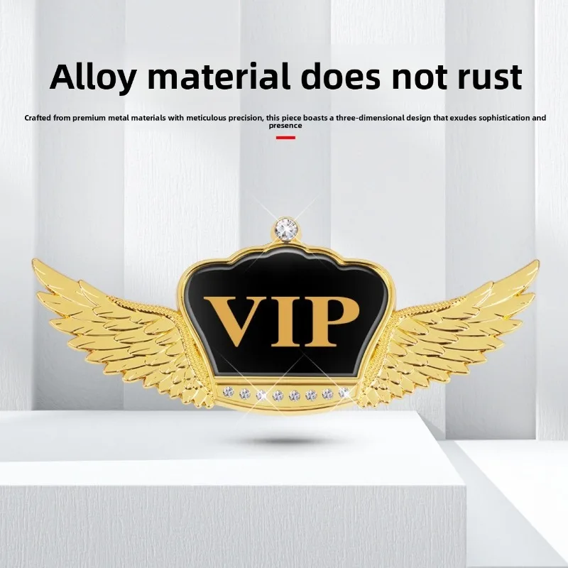 

Auto metal car sticker car emblem VIP personalized modification body decoration hood sticker side sticker car window Badges