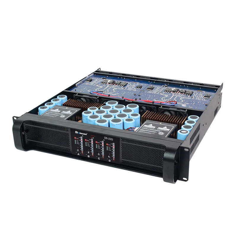 DS-22Q 4-Channel TD-Class Outdoor Audio 10000 Watt Stereo Professional Subwoofer Amplifier
