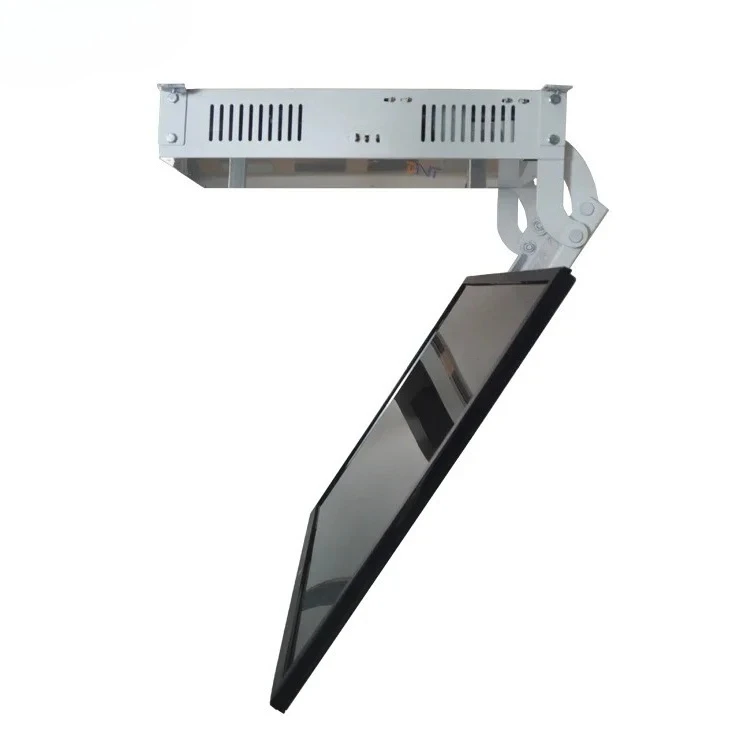 

Smart home office ceiling motorized tv mount ceiling drop down tv lift with remote control
