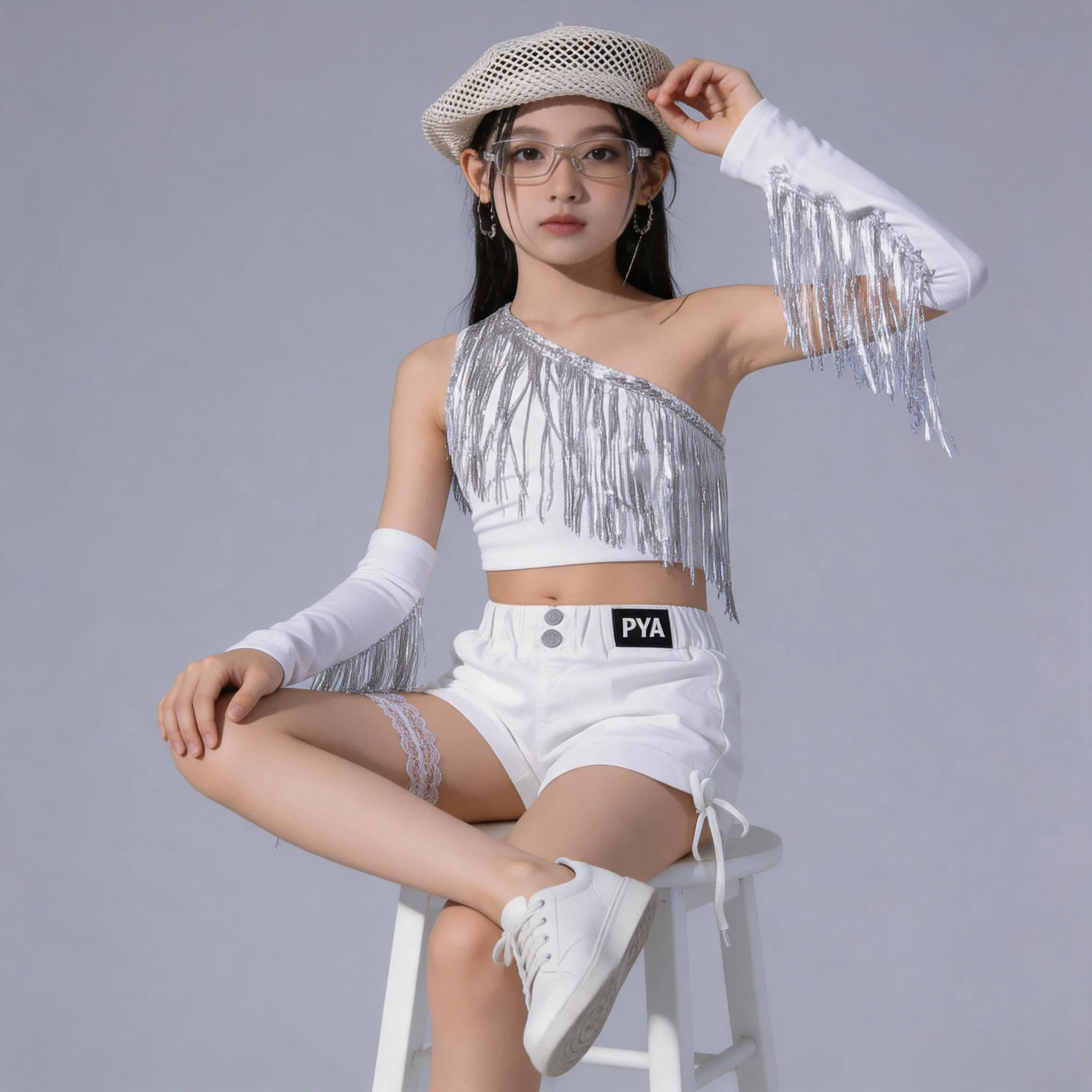 kids-hip-hop-street-dance-outfit-girls-crop-top-cargo-pants-set-children-jazz-stage-costume-streetwear
