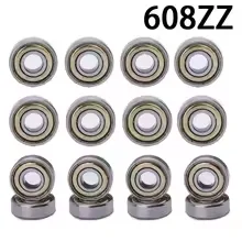 100-10pcs 608ZZ Deep Groove Ball Bearing 8*22*7/8x22x7 MM Double Shielded Miniature High-carbon Steel Single Row 608ZZ ABEC-7