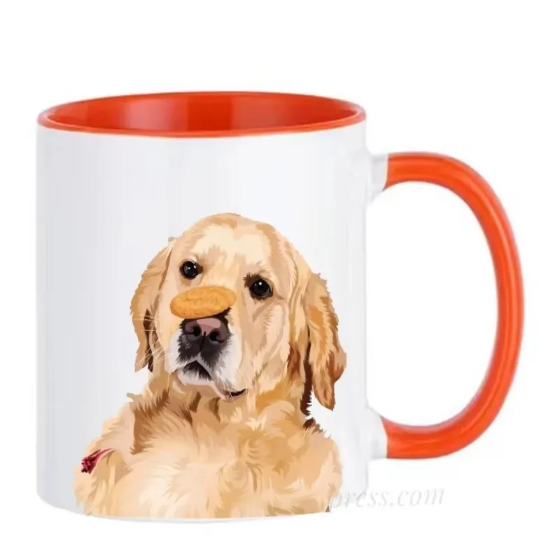 Golden Retriever Mugs Love Cookies Dog Cups Diswasher Coffee Mugen Coffeeware Home Decal Funny Gift Idea Pet Lover Drinkware