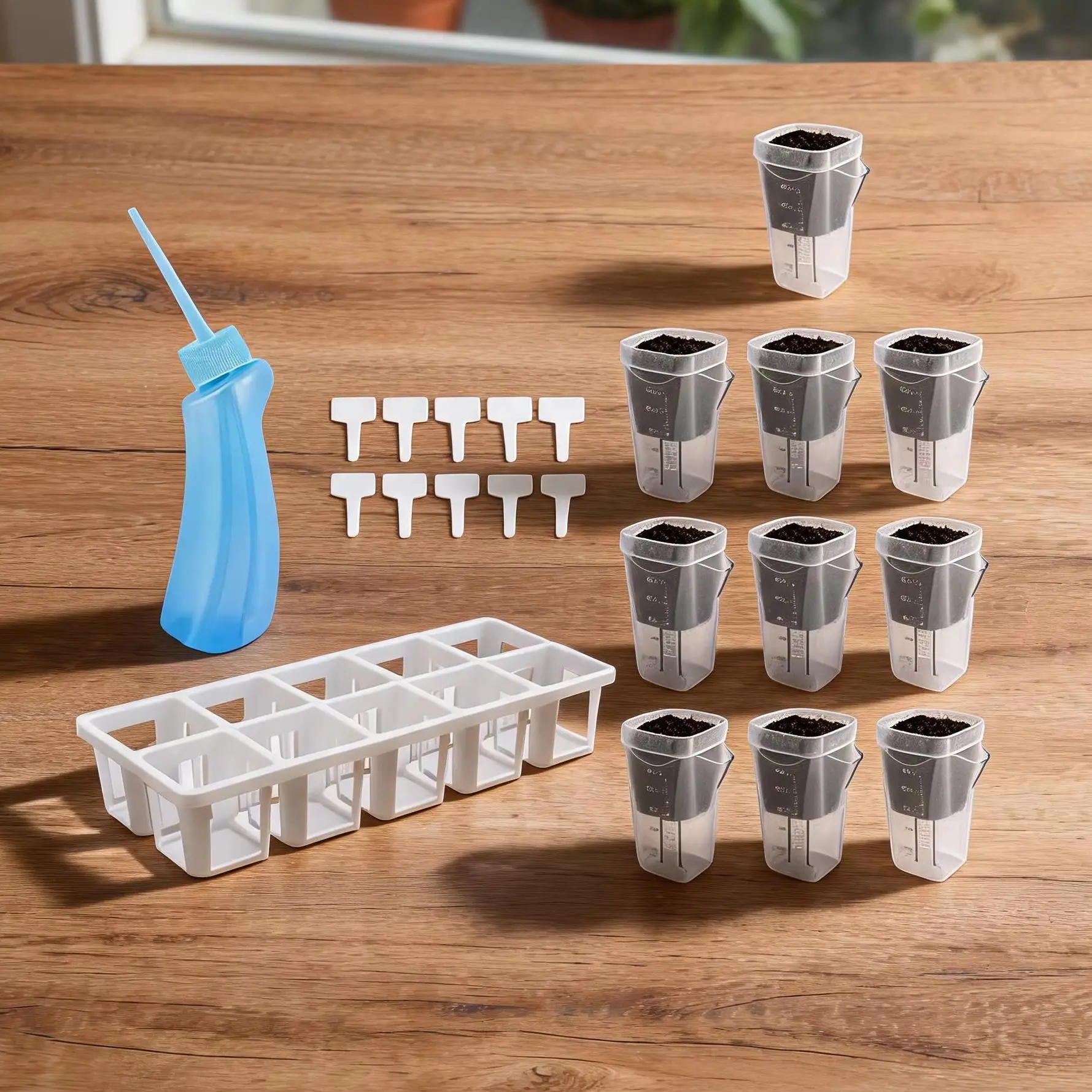 10pcs 2.5inch For Clear Self Watering Pots Transparent Monitoring For Indoor Plants Water Level Indicator Automatic Watering Kit