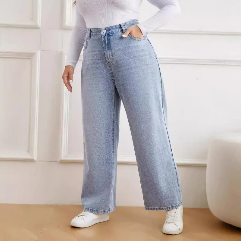

2025New Best-Selling New Type plus Size Jeans Women's Loose plus-Sized & Plus-sized