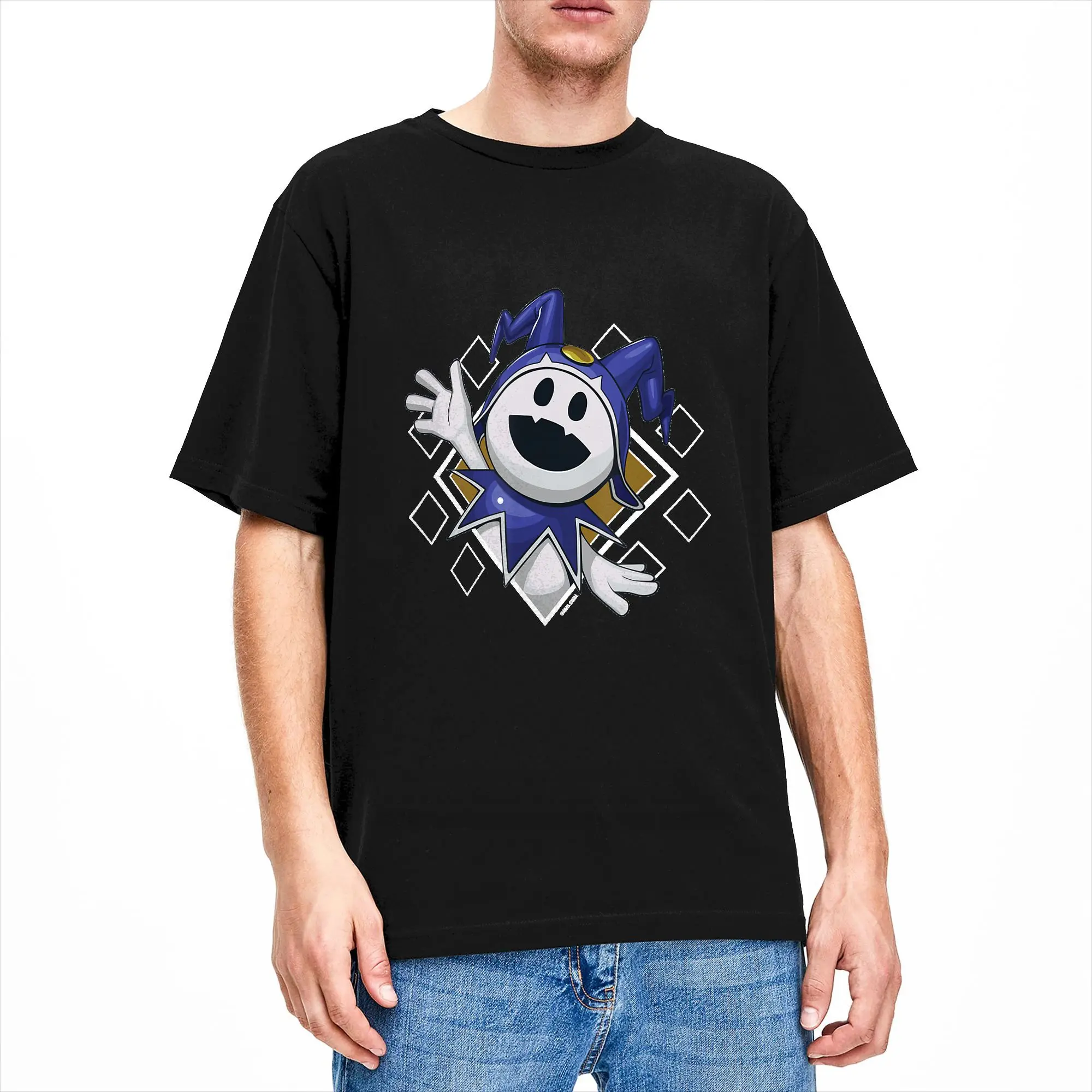 Shin Megami Tensei V- Vengeance Jack Frost Diamond T-Shirt Summer Pure Cotton Leisure Tee Shirt For Man Pattern Tops