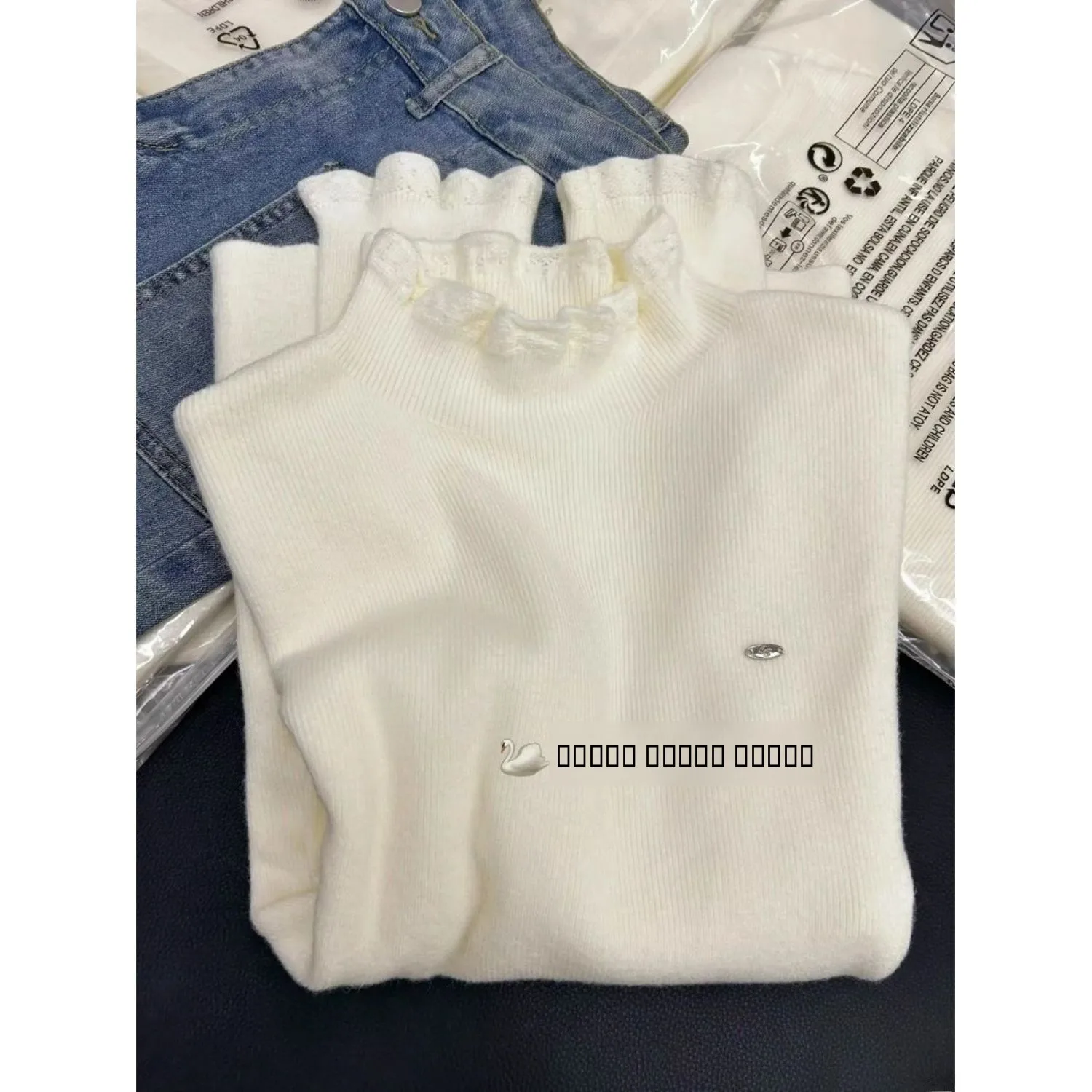 Base de malha macia e lisa de alta qualidade irt feminino longo sve tripulação ne cor pura roupa interna suéter de tartaruga