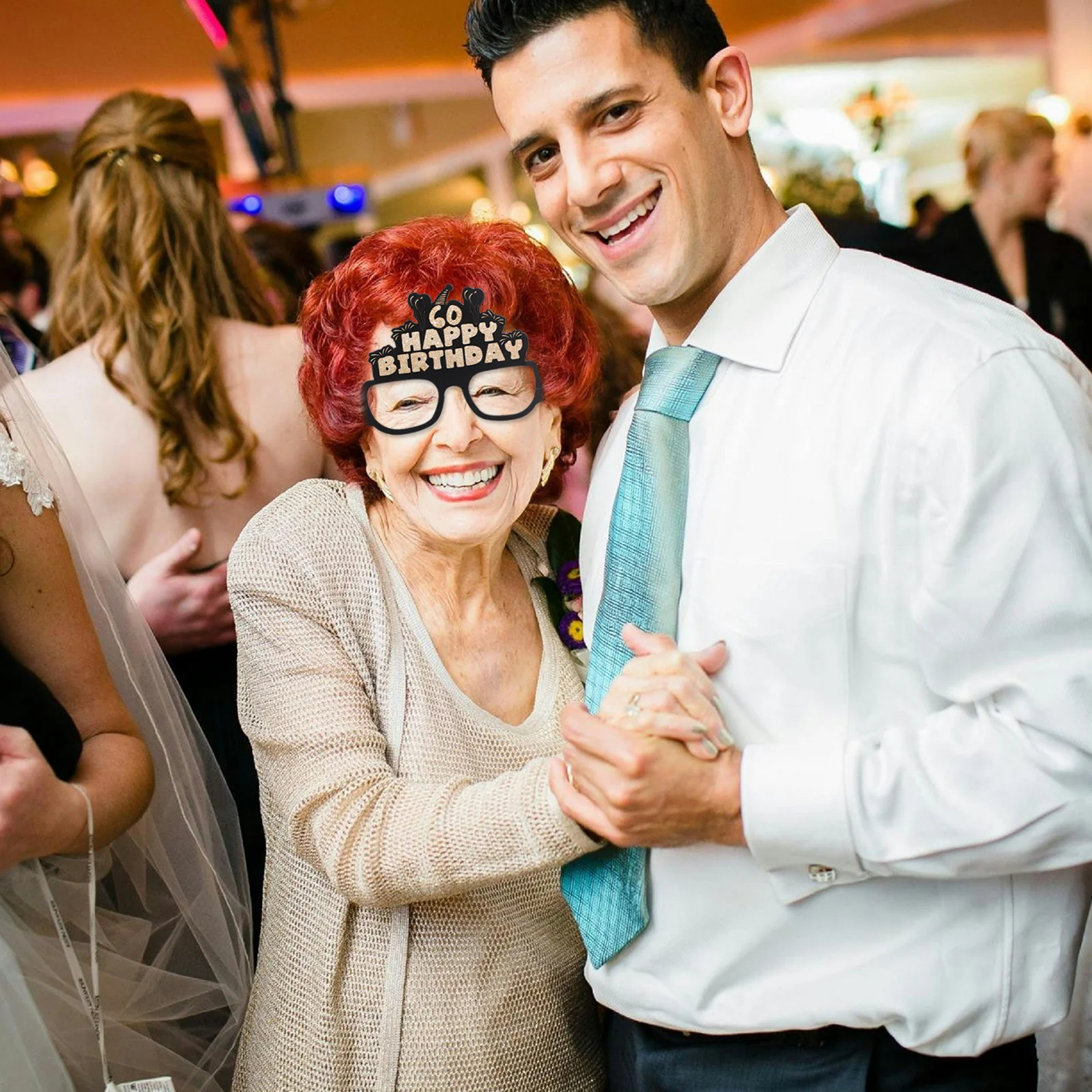 

12Pcs Fun Birthday Party Glasses Paper Frames Reusable Festival Glasses Party Props Photo Accessories Bulk Birthday Decorations