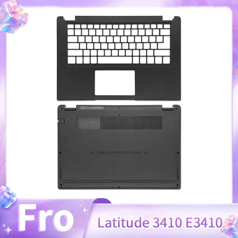 New Laptop Replace Cover For Latitude 3410 E3410 Palmrest Upper Lower Bottom Case 0GMYC0 00MC2P 0VMY1K Black