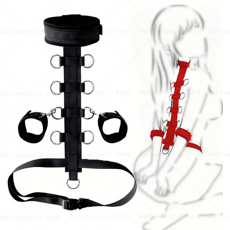 Adjustable Handcuffs & Ankle Cuffs Adult Sex Toys For Women Couples Collar Erotic Bdsm Bondage Games Erotic Chastity Sex Shop