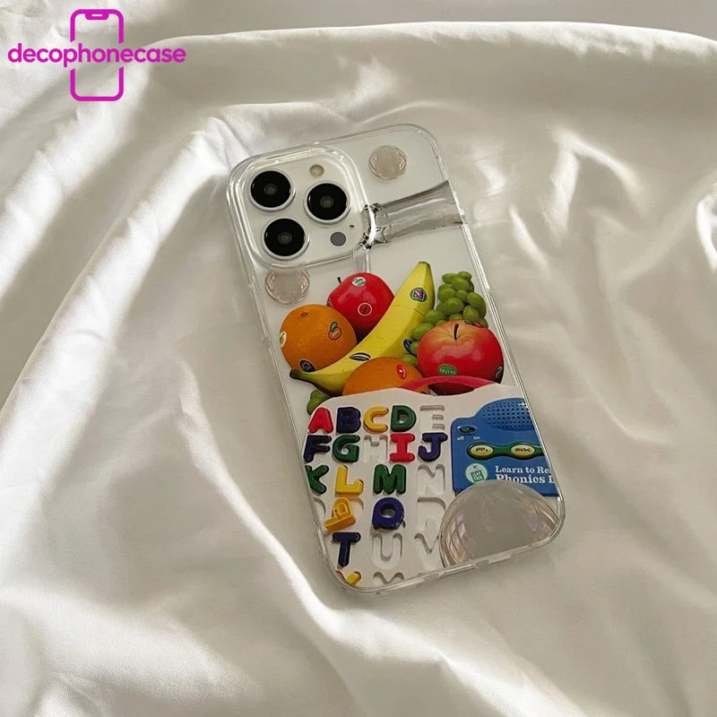 Funda de Acrílico de 2.5mm con Diseño de Frutas y Verduras de Verano y Funda de TPU Bayer Importada de Alemania para iPhone 17 Pro Max Air