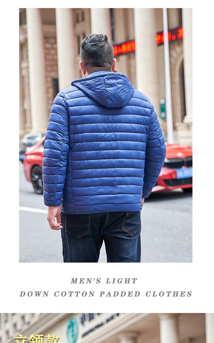 Big Size 11XL Men Casual Parka Hooded Winter Jacket Male Cotton Padded Plus Large Warm Autumn Coat 6XL 7XL 8XL 9XL 10XL 5XL Fat