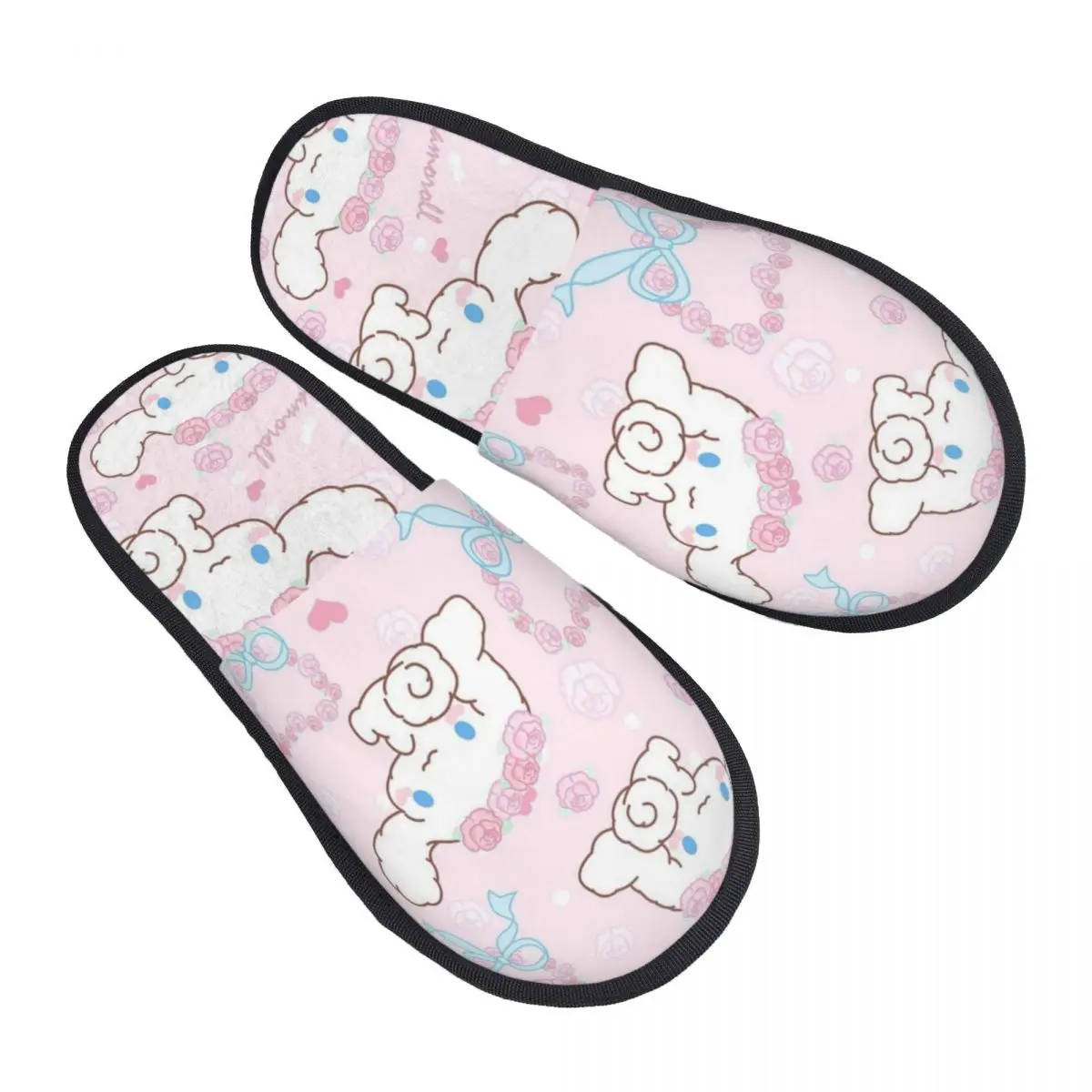 Custom Cinnamoroll New Animes Cartoon House Slippers Women Comfy Memory Foam Slip On Bedroom Slipper Shoes