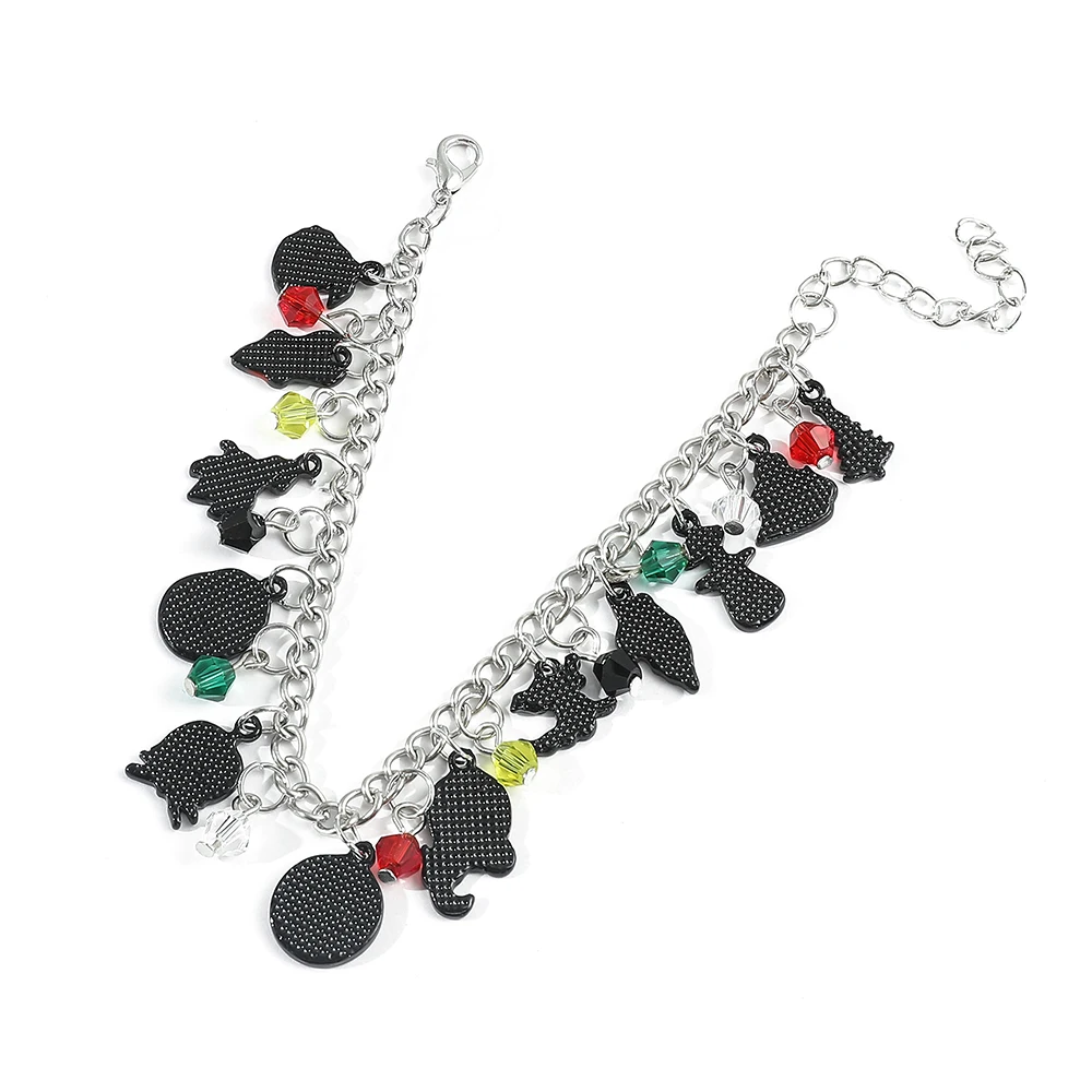 The Nightmare Before Christmas Accessories Jack Skellington Sally Oogie Boogie Jewelry Charms Bracelets for Women 2023 Trend