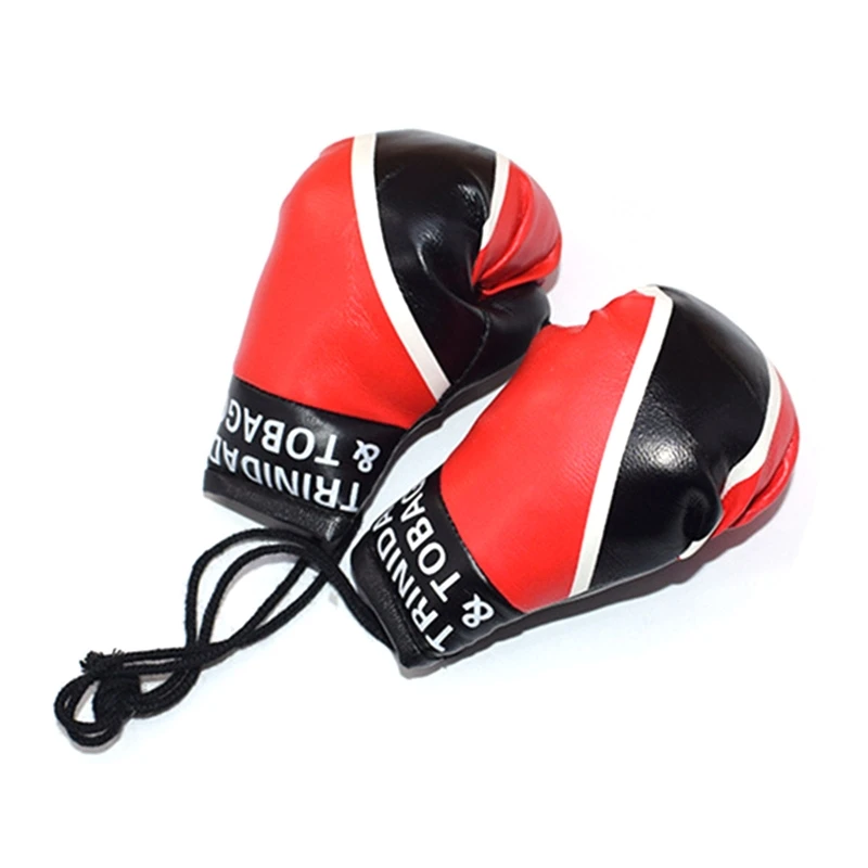 10cm Neugeborenen Fotografie Requisiten Mini Simulation Boxing Handschuh Boxen Flagge Handschuhe für Baby Foto Schießen Posiert Dekoriert