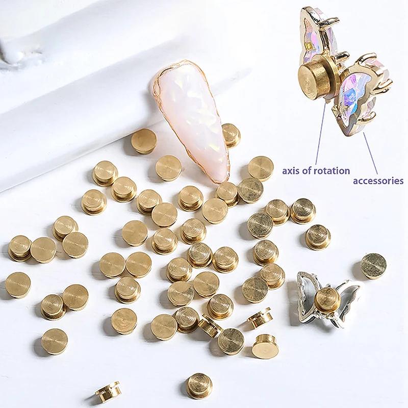 Accesorios de joyería giratorios para manicura, rodamientos giratorios universales, cuentas de transferencia giratorias, decoración de uñas, 5 uds.