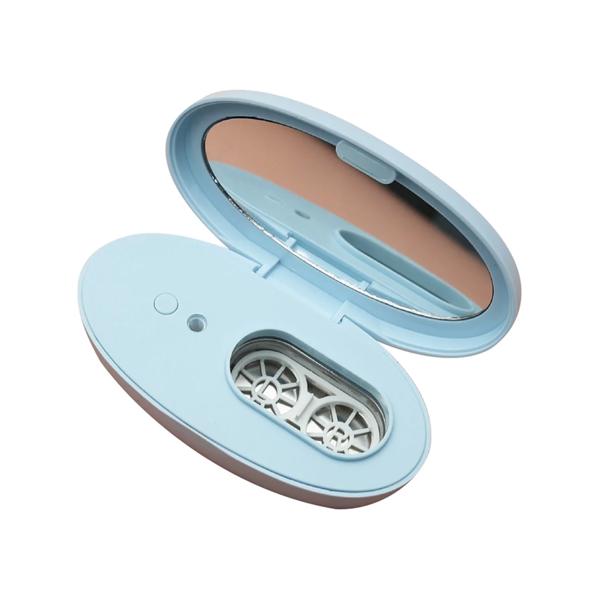 

A72P Ultrasonic Contact Lenses Case Cleaner Portable Protein Removal Machine Efficient Tear Cleaning Container Blue