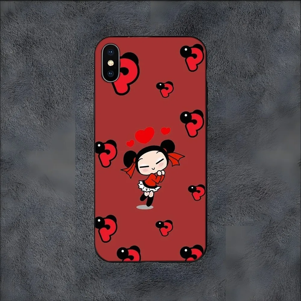 Cartoon P-Pucca Phone Case For Samsung S24,S21,S22,S23,S30,Ultra,S20,S30,Plus,S21 Fe,10,9,5G Silicone Cover