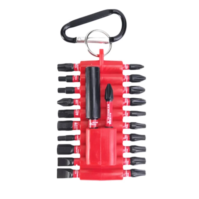 

【B07R】22 шт., набор ударных отверток, набор ключей, магнитный держатель бит с высоким крутящим моментом, дрель, противоскользящий многошуруповерт, питьевой