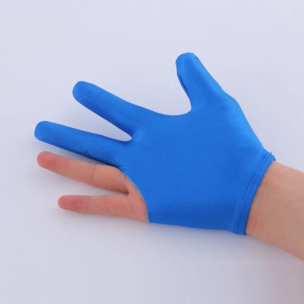 

New Spandex Billiards Gloves Breathable Non Slip Snooker Gloves Elastic Three Finger Open Billiard Accessories Men Women