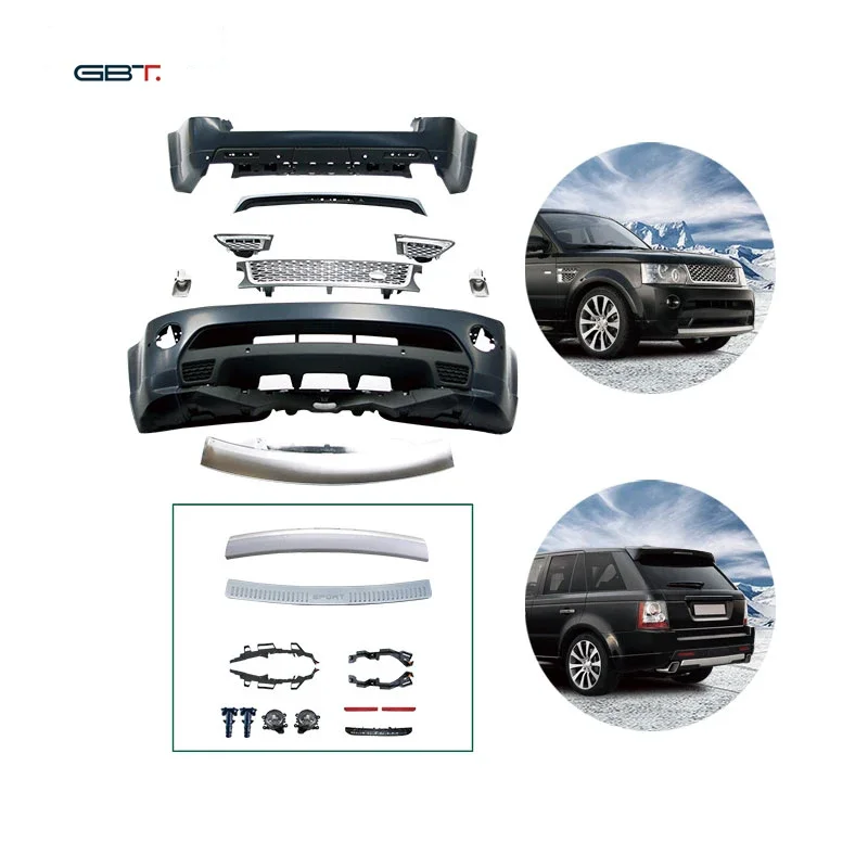 GBT Car Modification Parts Front Bumper Grilles Upgrade Body Kit Facelift Body Kit For 2005-2009 Land Rang Rover Sport Model